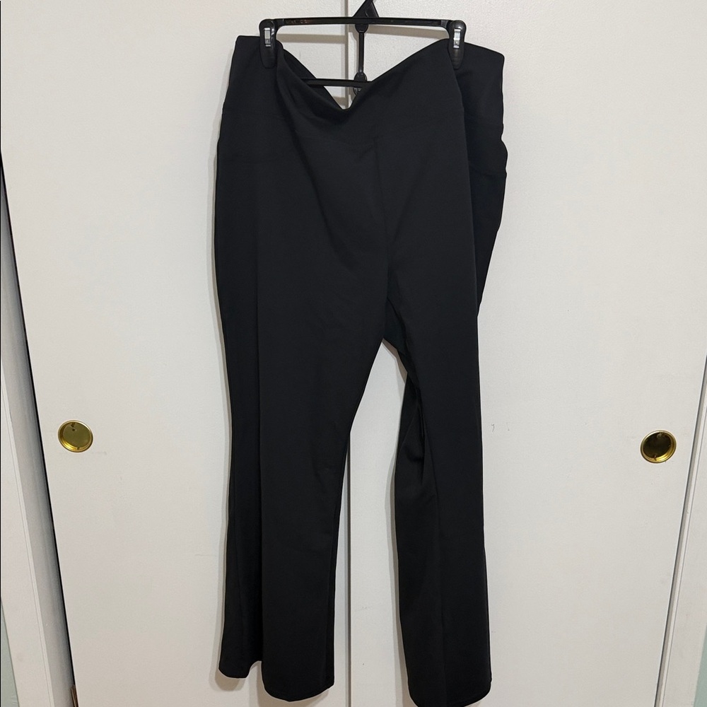 3X Regular Length Halara Wide Leg Leggings with Back Pockets